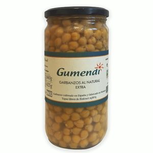 GARBANZOS AL NATURAL GUMENDI  720GR
