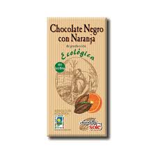 CHOCOLATE NEGRO 56% CON NARANJA SOLÉ 100GR