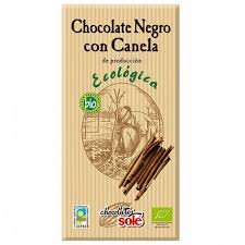 CHOCOLATE NEGRO 56 % CON CANELA SOLÉ 100GR