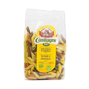 MACARRONES DE ALBAHACA Y TOMATE CASTAGNO 500GR