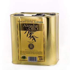 ACEITE DE OLIVA VIRGEN EXTRA ECO. LATA ALCUDIA ORO 2.5L