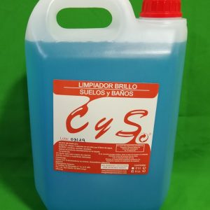 LIMPIADOR BRILLO SUELOS Y BAÑOS AZUL SOLYECO 5L