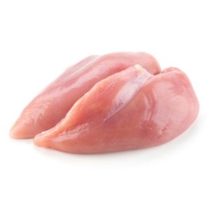PECHUGA DE POLLO ENTERA SIN PIEL 18,95 €/600GR APROX.