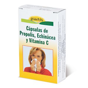 CAPSULAS DE PROPOLIS,ECHINACEA Y VITAMINA C GRANOVITA 75CAPSULAS