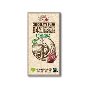 CHOCOLATE NEGRO 94 % SOLÉ 100GR