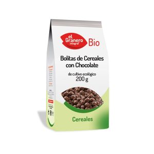 BOLITAS DE CEREALES CON CHOCOLATE EL GRANERO INTEGRAL 400GR