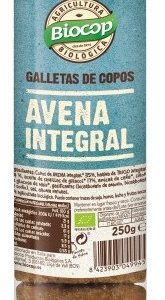 GALLETAS DE COPOS DE AVENA INTEGRAL BIOCOP 250GR