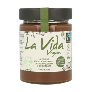 CREMA DE CACAO CON AVELLANAS VEGANA LA VIDA  270GR