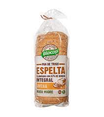 PAN DE MOLDE ESPELTA Y AVENA INTEGRAL BIOCOP 400GR