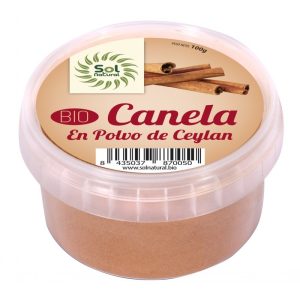 CANELA CEYLÁN EN POLVO SOL NATURAL 100GR