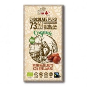 CHOCOLATE NEGRO 73% CON AVELLANAS SOLÉ 150GR