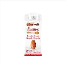 NATA VEGETAL DE ALMENDRAS SIN AZUCAR ECOMIL 200ML