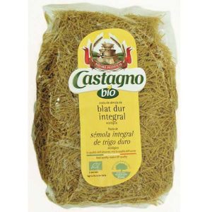 FIDEOS INTEGRALES DE TRIGO CASTAGNO 500GR