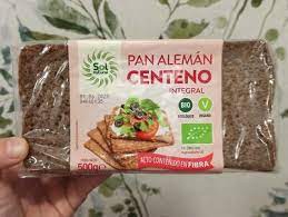 PAN ALEMAN DE CENTENO INTEGRAL SOL NATURAL 500GR