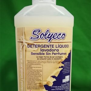 DETERGENTE LIQUIDO LAVADORA SIN PERFUME SOLYECO 2L
