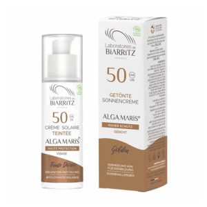 CREMA SOLAR FACIAL COLOR DORADO SPF50 BIARRITZ 50ML