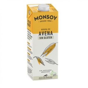 BEBIDA VEGETAL DE AVENA SIN GLUTEN MONSOY 1L