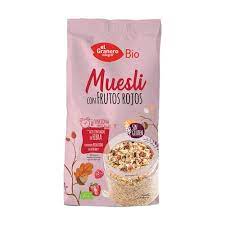MUESLI CON FRUTOS ROJOS SIN GLUTEN EL GRANERO INTEGRAL 375GR