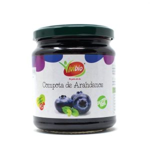 COMPOTA DE ARÁNDANOS SIN GLUTEN VIVIBIO 320GR