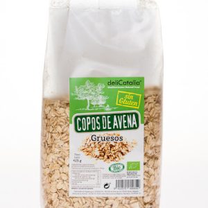 COPOS DE AVENA INTEGRAL FINOS SIN GLUTEN DELICATALIA 425GR