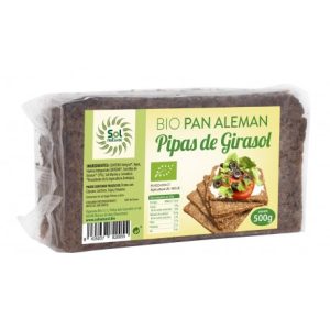 PAN ALEMAN PIPAS DE GIRASOL SOL NATURAL 500GR