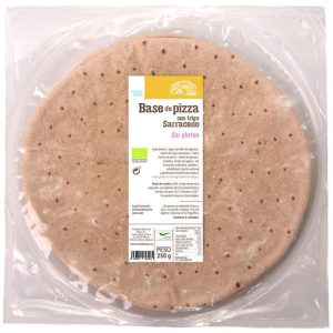 BASE PIZZA TRIGO SARRACENO SIN GLUTEN RINCON DEL SEGURA 250GR