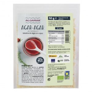 AGAR AGAR EN COPOS ALGAMAR 50GR