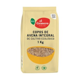 COPOS DE AVENA INTEGRAL GRUESOS EL GRANERO INTEGRAL 1KG